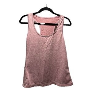 Pink Heathered Racerback Women's Tank Top